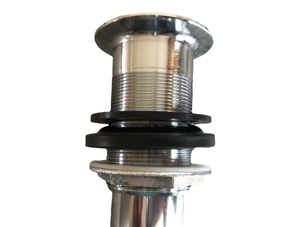 Lorixon Press Type Pop Up Drain Stopper Chrome Finish No Over Flow