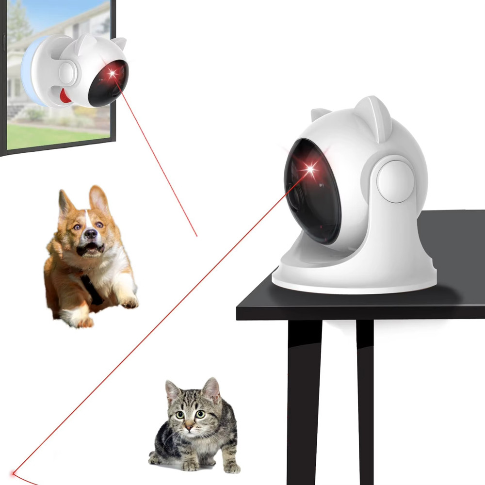 Automatic Cat Laser Toy Interactive Light Chaser for Pets