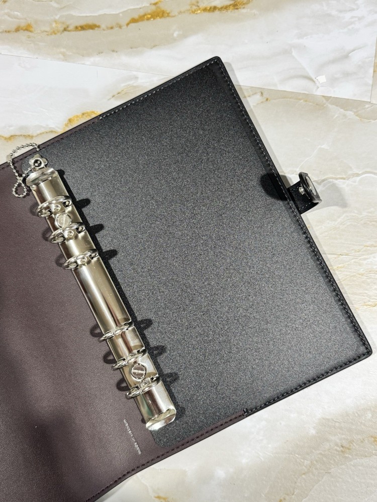 BLACK INSERT / SILVER RINGS | COACH Notebook Binder Transition Insert