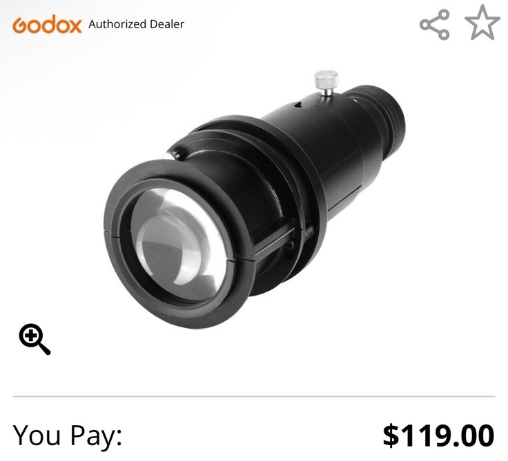 550$ Godox SC-60 Continuous Light + Projection Attachment