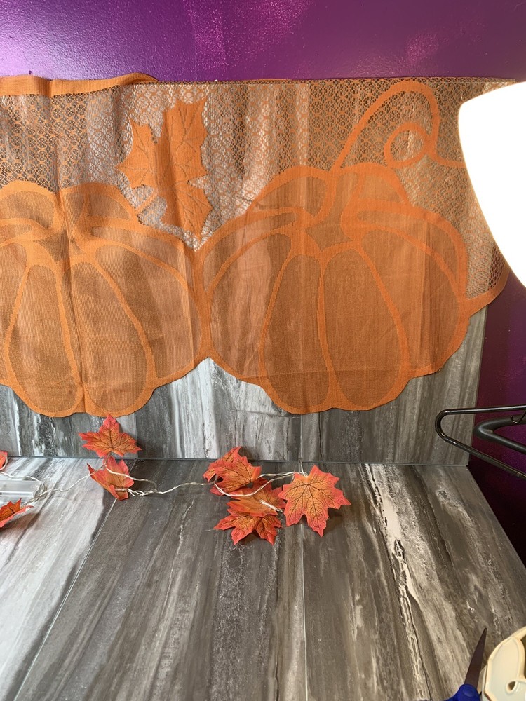 Fall Decor W/ Maple Leaf Lights
