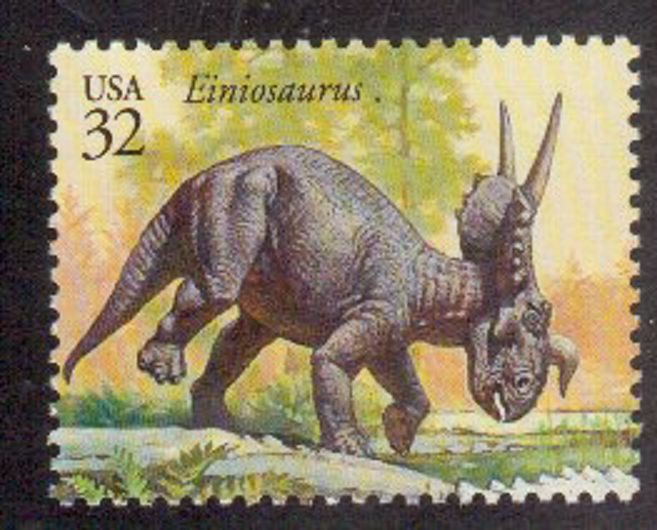 Scott  #3136j...32 Cent... Dinosaurs/Einiosaurus 2 Stamps
