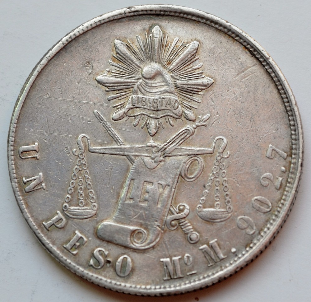 Mexico 1 Un Peso 1871 Mo, Balanza