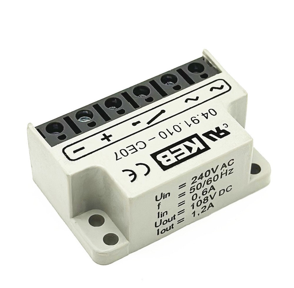KEB 04.91.010-CE07 Uin 500VAC 1,0A 0,45*Uin 50/60Hz Half wave rectifier module