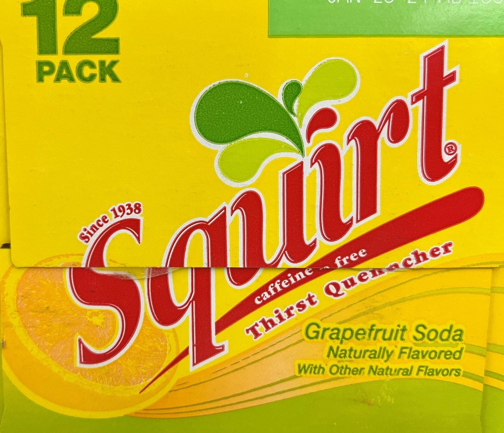 Squirt Caffeine Free Grapefruit Soda 12 pack