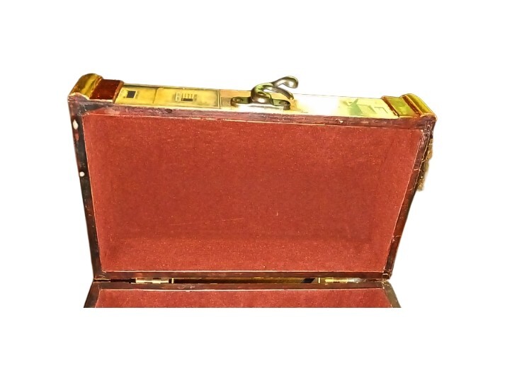 Small Decorative Trunk with Handle & Lock