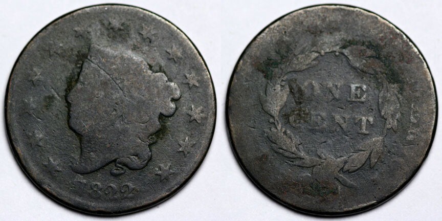 1822  Large Cent