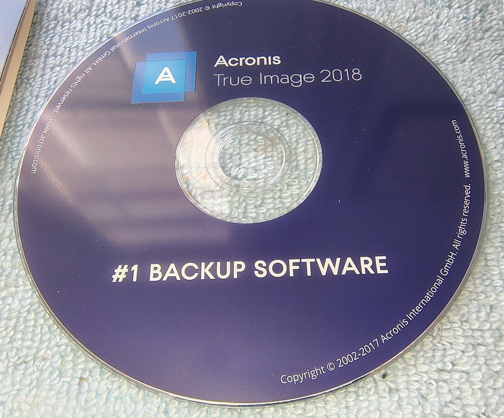Acronis True Image 2018 For 1 Computer PC Backup Recovery Software w/ Disc, SN