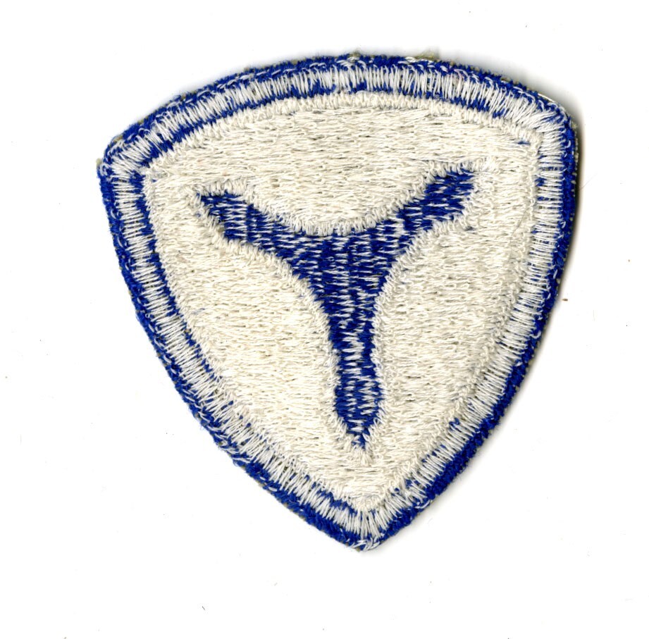 3rd Service Command White Back Patch WWII Vintage Mid Atlantic