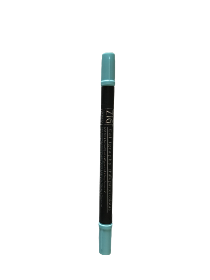 Kuretake Zig Memory System Twin Marker, Writer Chalk Pastel Colors, Blue