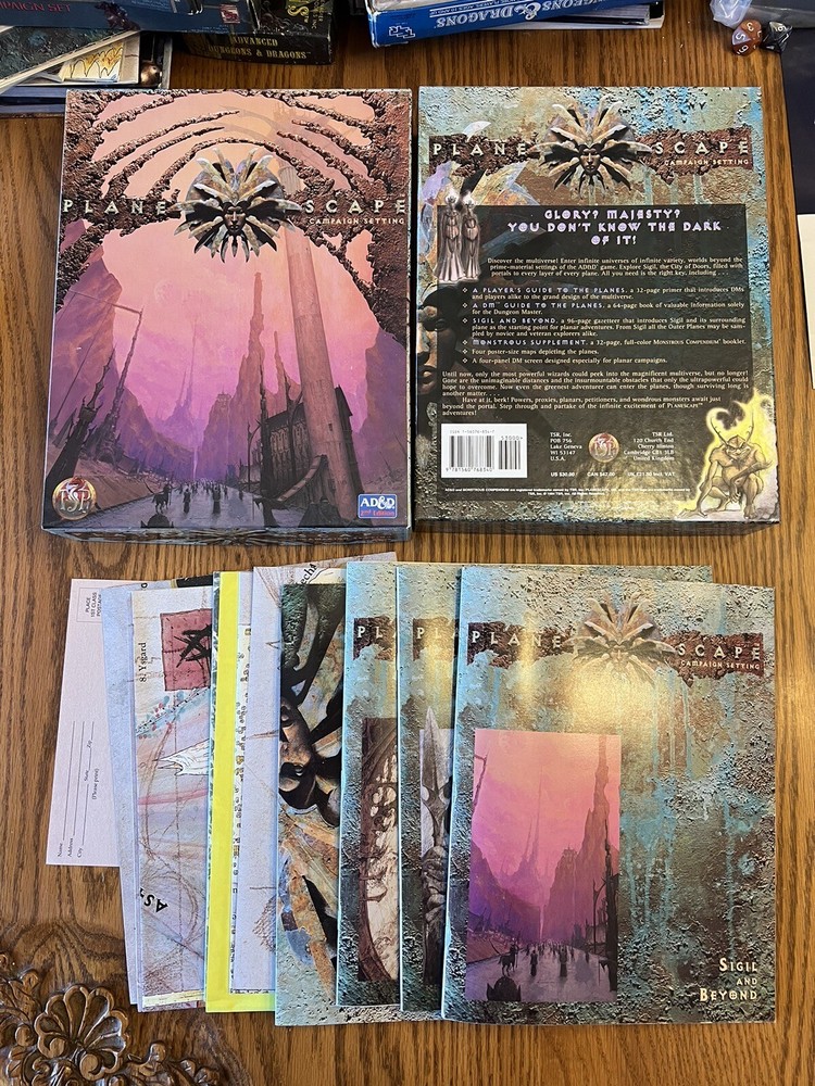 PLANESCAPE CAMPAIGN SETTING 1994 Dungeons & Dragons Boxed Set Complete & NM++!