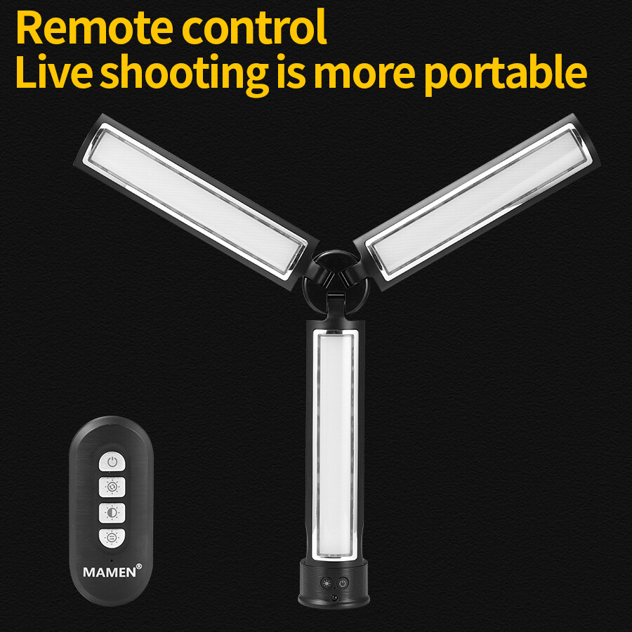 Mamen KM-03 Pro Handheld Multi-angle LED Video Fill Light with Remote Control