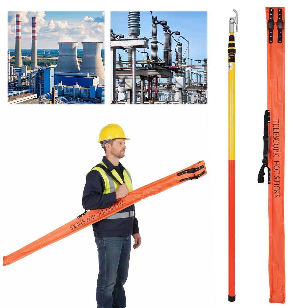 220KV 6m 4 Sections Electrical Hot Stick Telescopic Operation Pull Rod