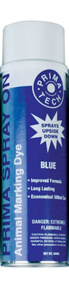 PRIMA MARC Spray Identification Sorting Livestock 500ml Marking Paint BLUE