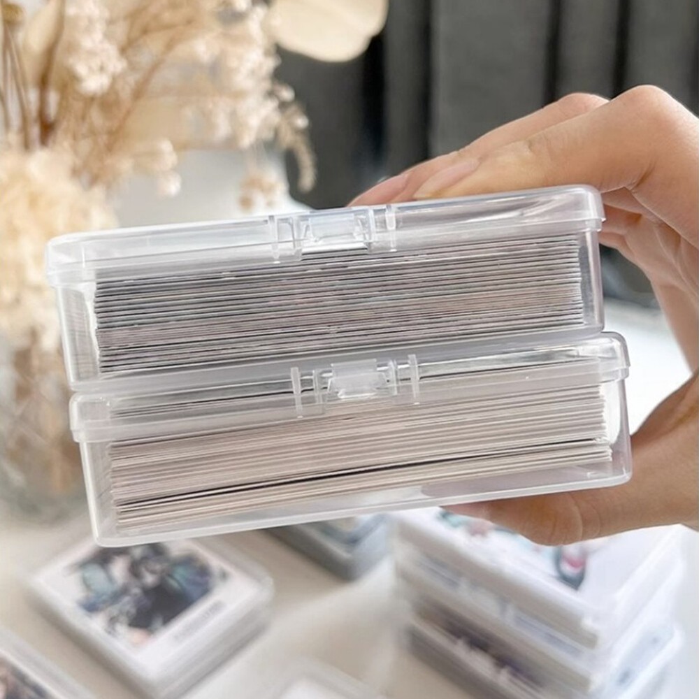 5-50Pack Playing Card Deck Cases Clear Plastic Game Card Box Holder Organizer