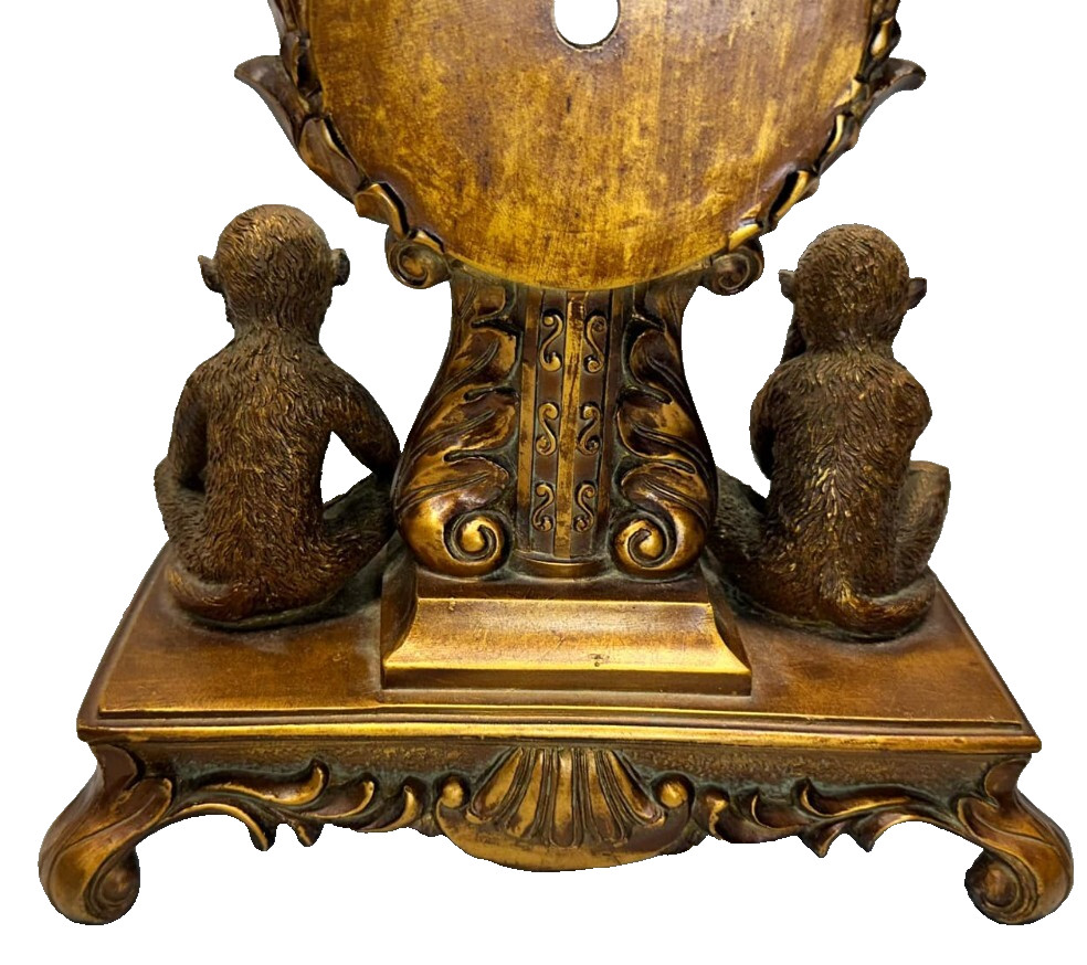 Vintage Three Wise Monkeys Mantel Clock (NO CLOCK) - PREOWNED