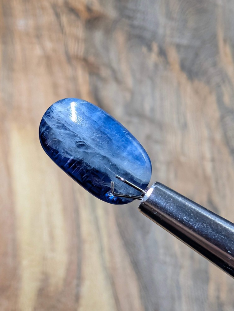 Kyanite Calibrated Cabochon | Deep Blue Flash