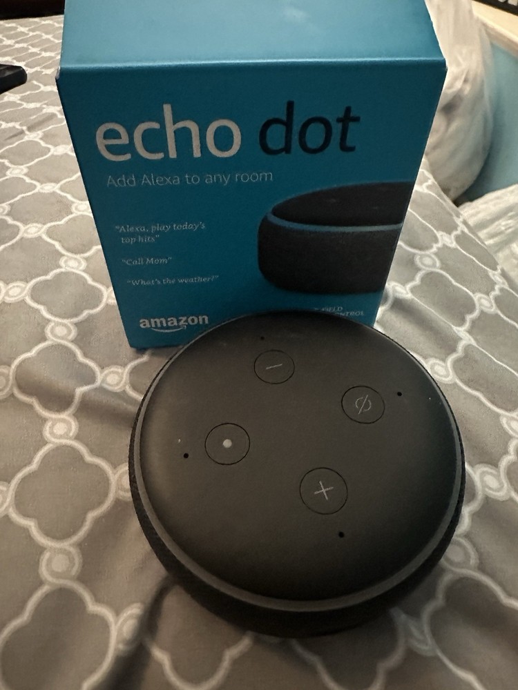 Amazon Echo Dot 3rd Generation No Power Cord Tested Working