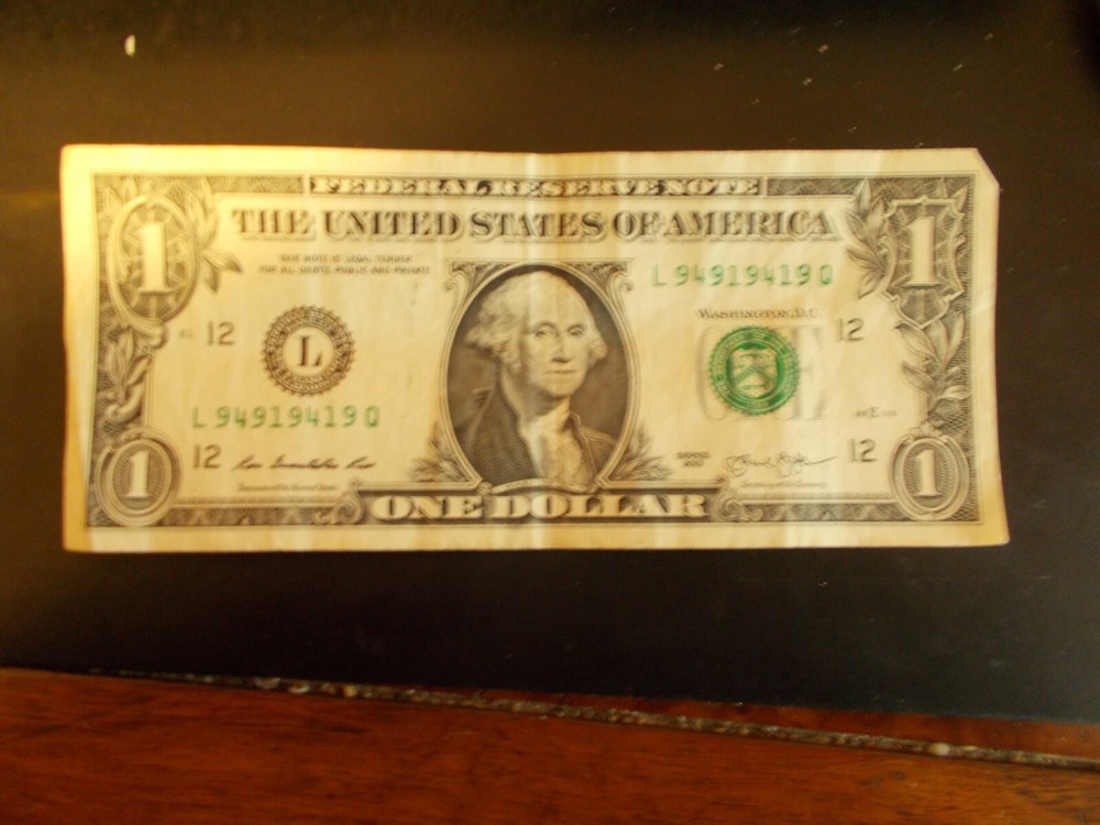 dollar bill fancy serial number 2017 #9491 9419