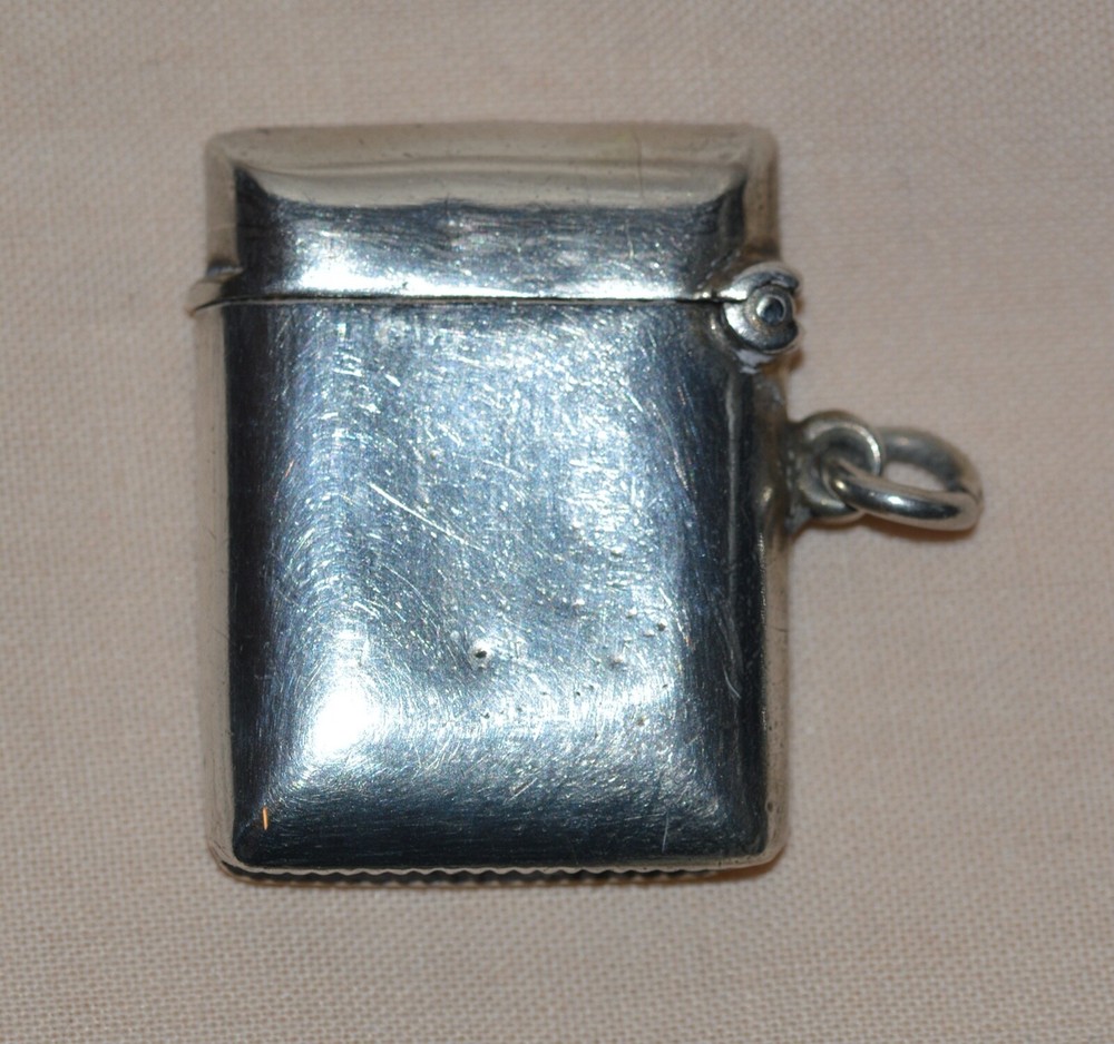 1903 Edwardian Birmingham Silver Vesta Case