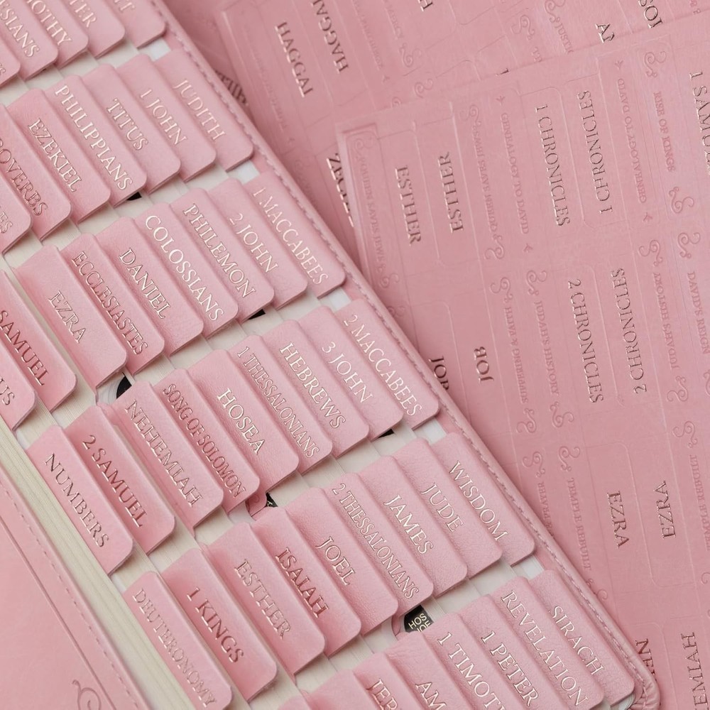 Thoughtful Christian Gift: Leather Bible Tabs with Custom Summaries & Packaging