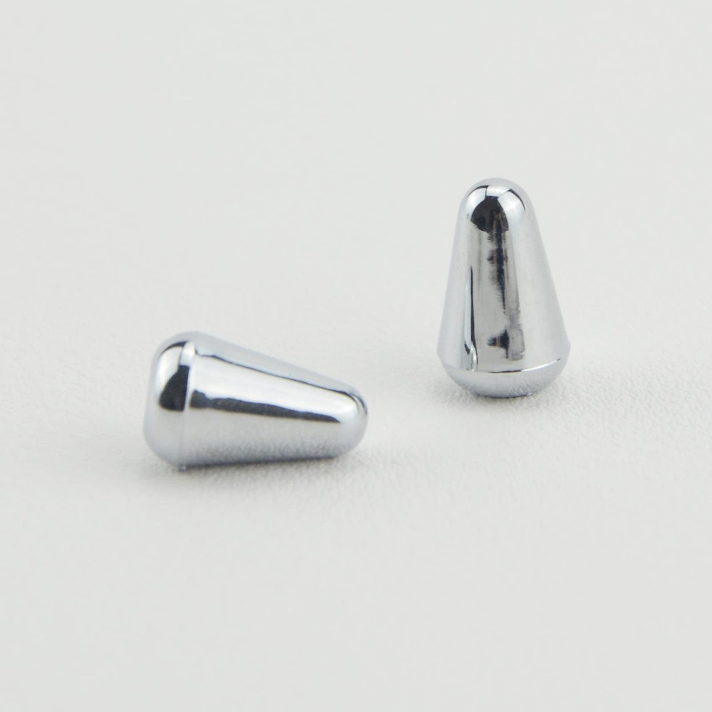 Silver Toggle Switch Tip Knob Caps for Electric Guitar 5 Way Toggle Pickup Se...