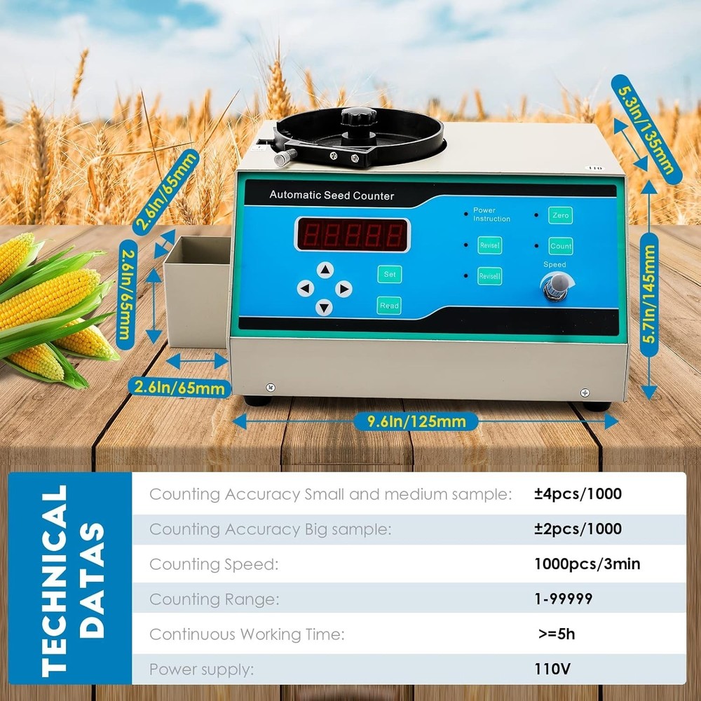 CGOLDENWALL New Automatic Seeds Counter Machine Microcomputer Automatic#4536AR2