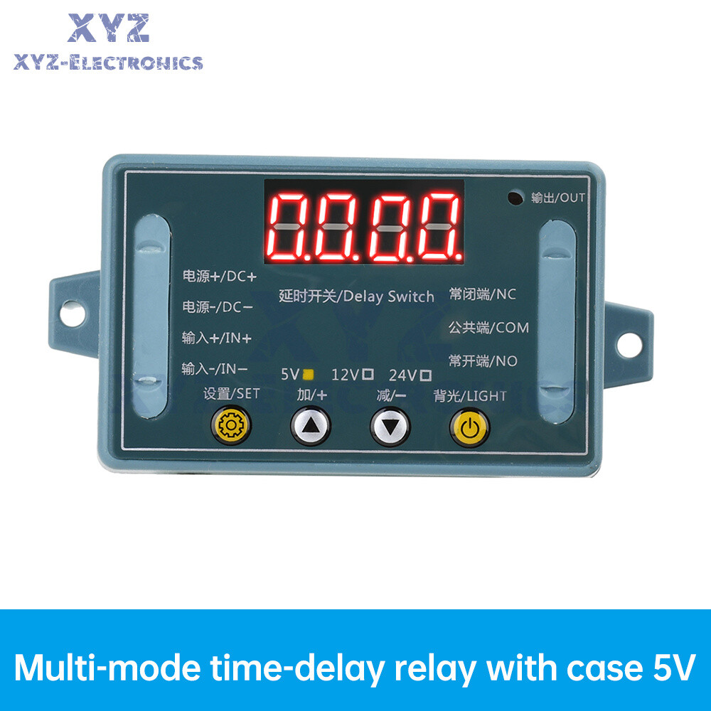 DC 5V 12V 24V 10A Delay Time Relay Module Programmable LED Timer Control Switch