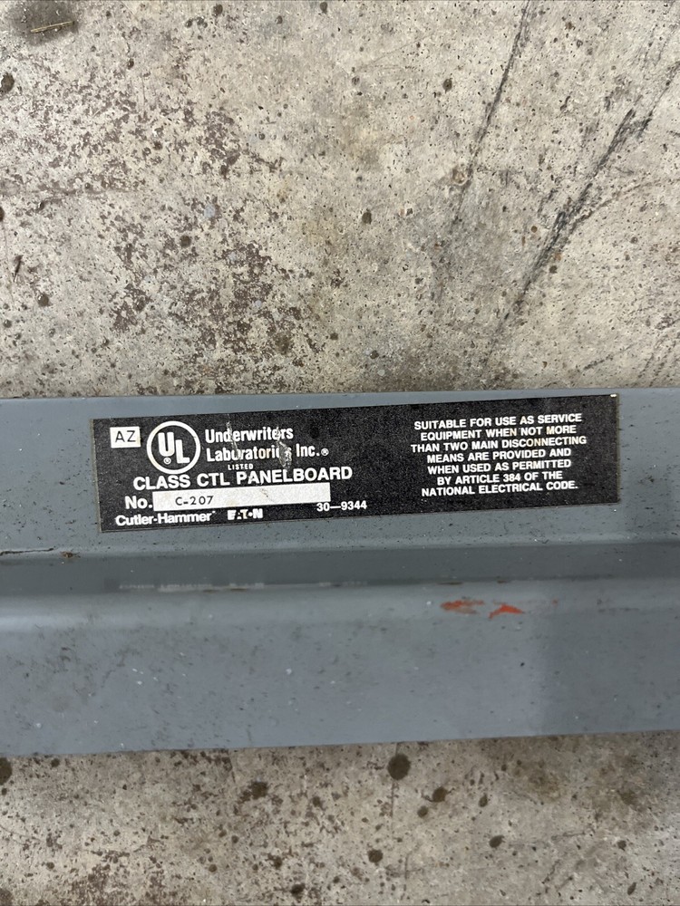 CUTLER-HAMMER CTO PANELBOARD C-207