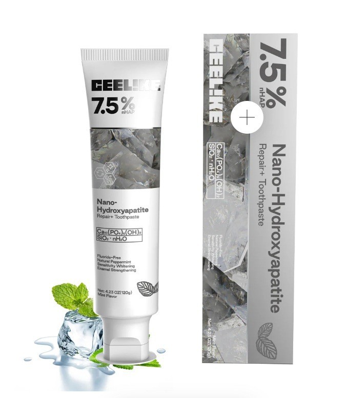 7.5% Nano-Hydroxyapatite Toothpaste, Gentle Deep Clean Sensitive Teeth & Enamel
