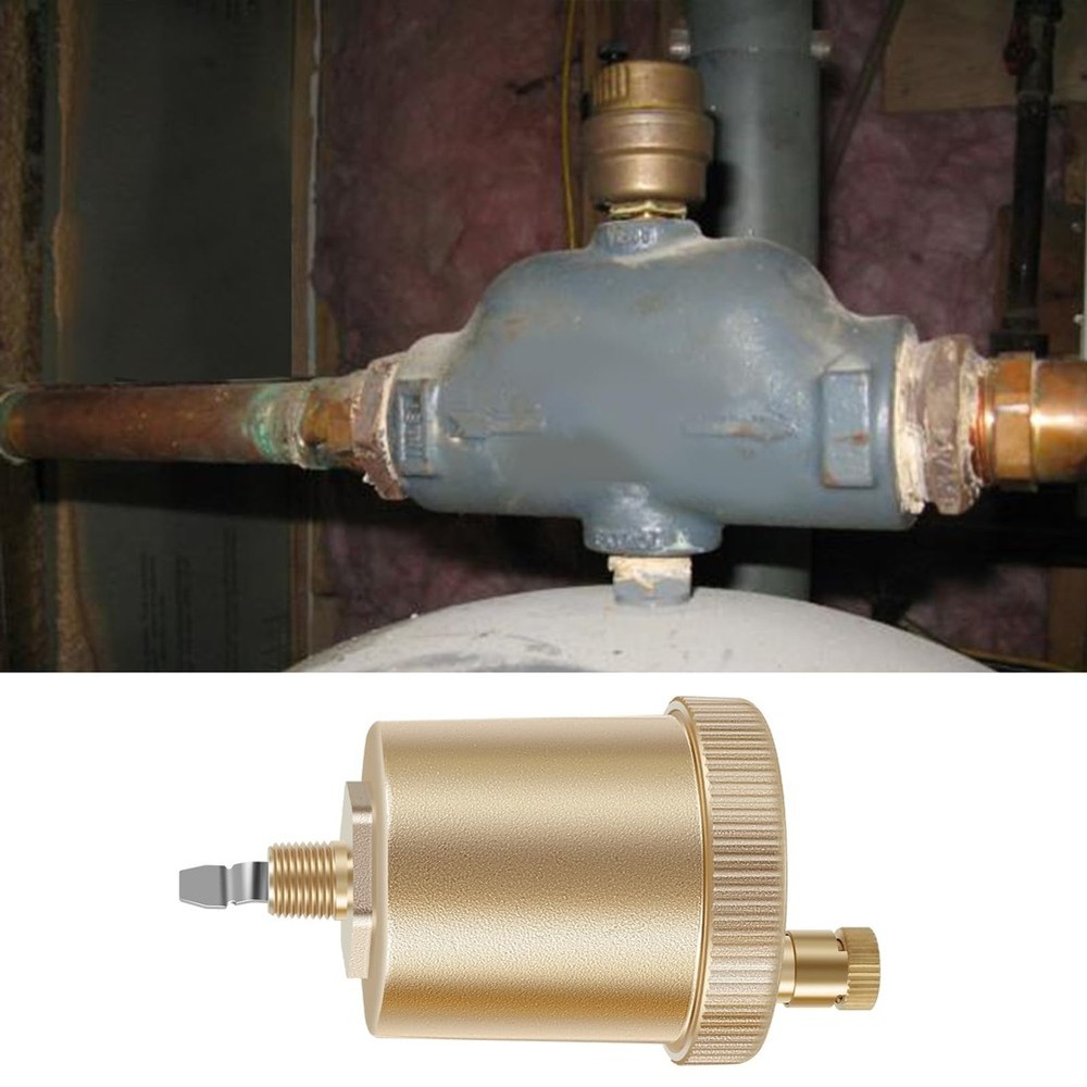 1/8 Inch Brass Compact Float Vent Kit, Automatic Air Bleeding for Systems C6N2