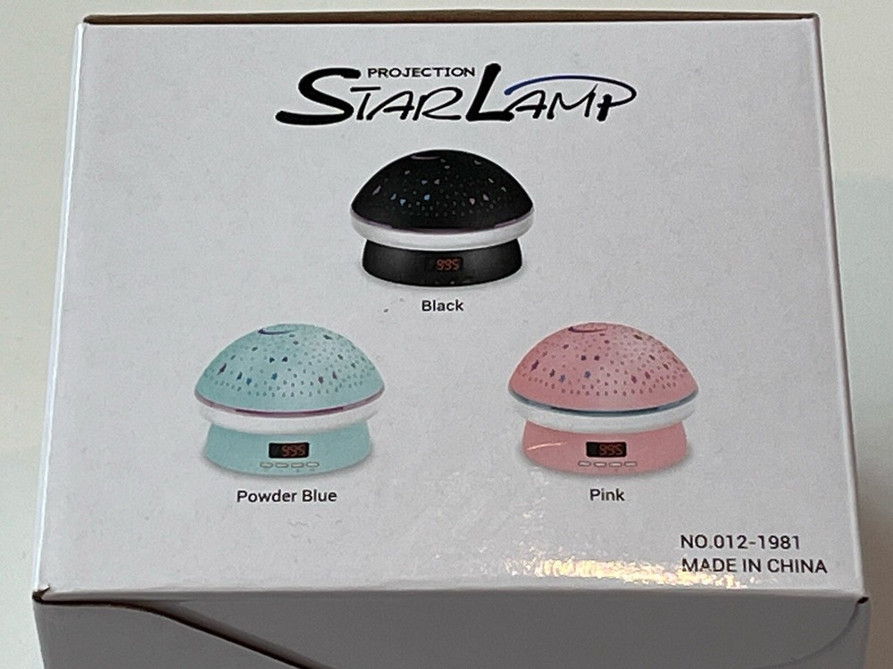 Timer Projection Star Lamp With Remote Control With 16 Colors by Zero One Two