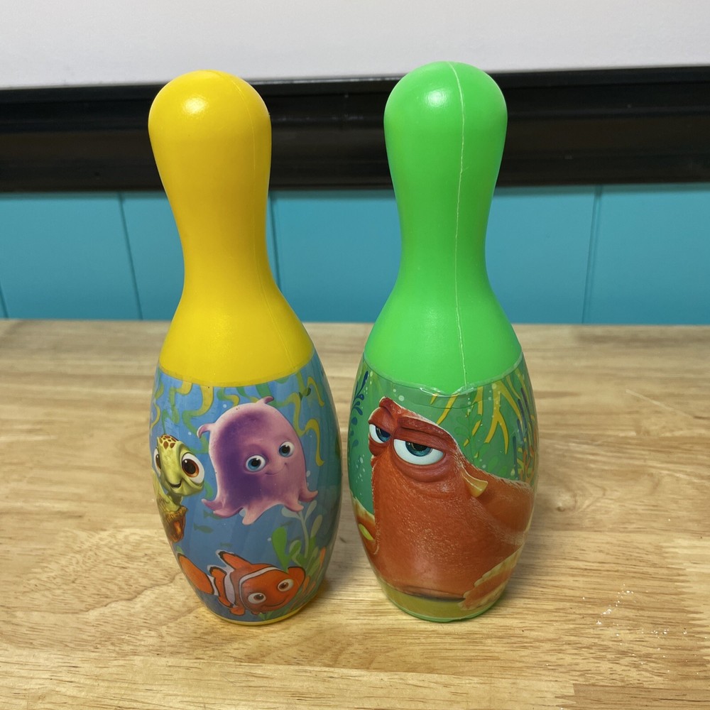 Disney Pixar Finding Dory Bowling ONLY YELLOW & GREEN PINS Play Plastic Replace