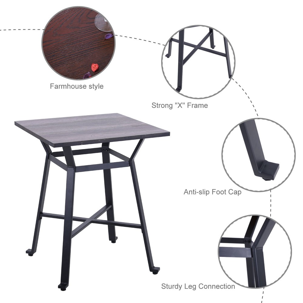 Modern Dining Table , Pub Table Dining Kitchen Furniture Home for 4 Persons