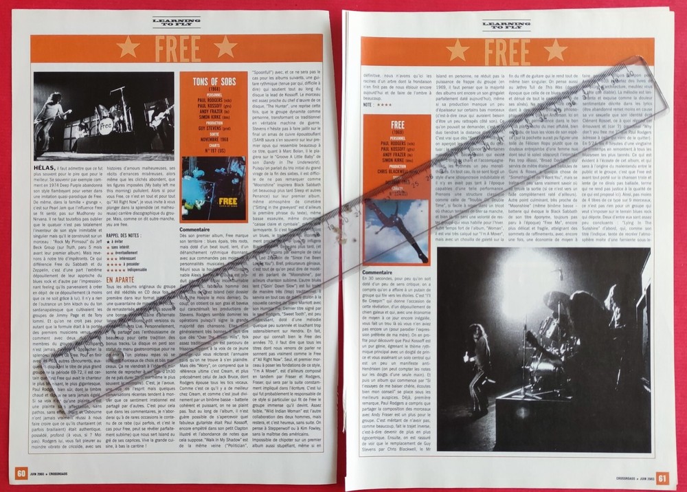 Press Article: FREE Blues Rock Group - June 2003 8 Pages