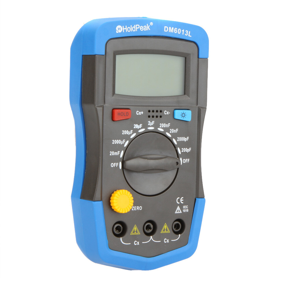 DM6013L Handheld Digital Capacitance Meter Capacitor with LCD Backlight H0Q0