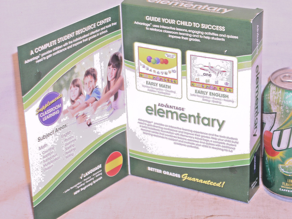 SEALED RETAIL ADVANTAGE ELEMENTARY STUDENT LEARNING CENTER GRADES K-5 WINOWS KEY