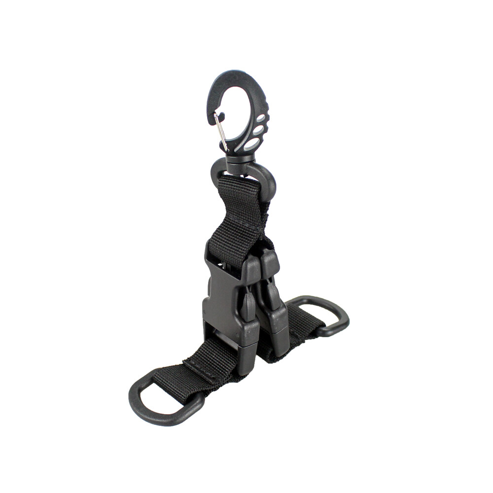 Molle Webbing Backpack Clips Ribbon Buckle Attach D-Type Hanging Ring Keychain