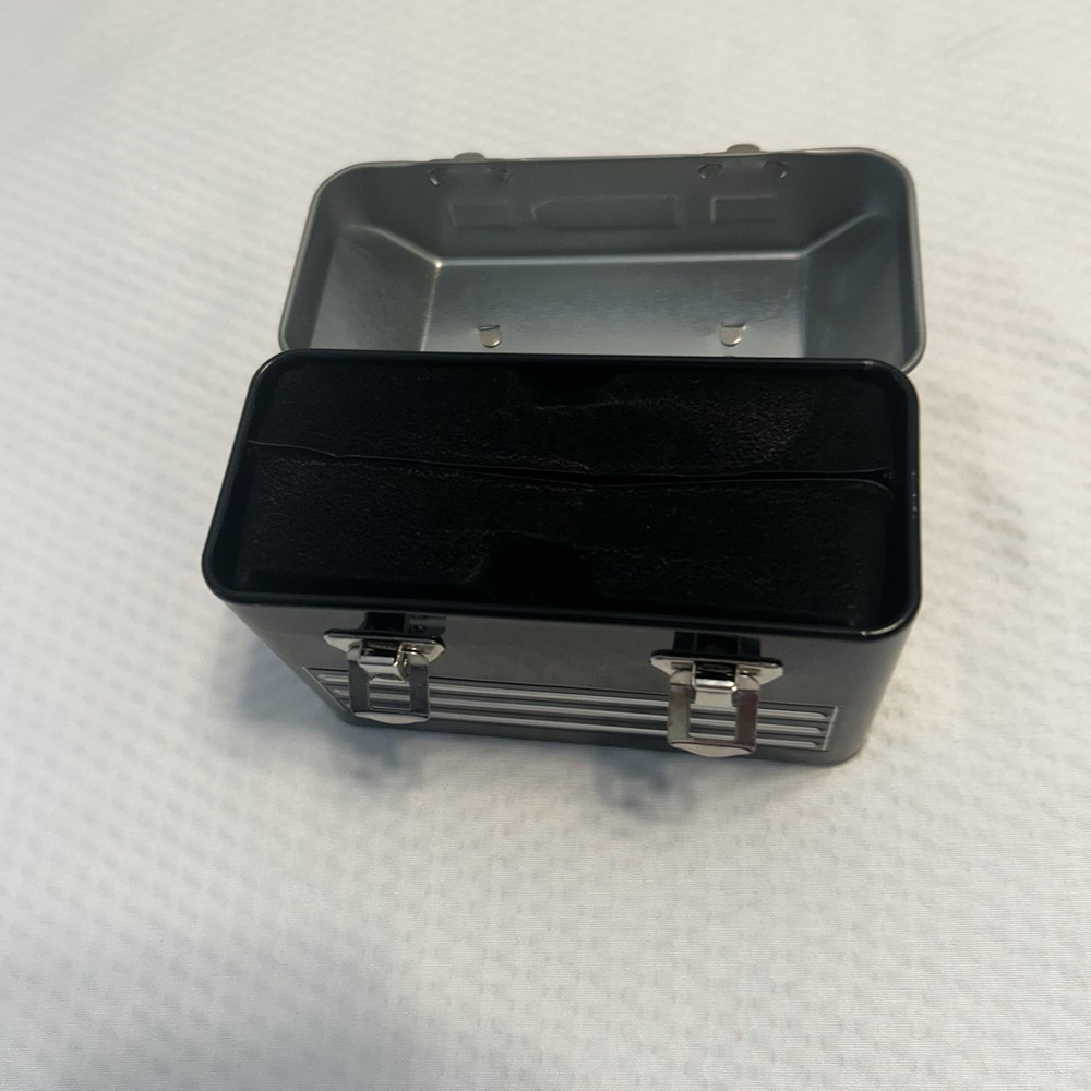 Kobalt Mini Tool Box Gift Card Holder Black Silver Latches Handle 4”