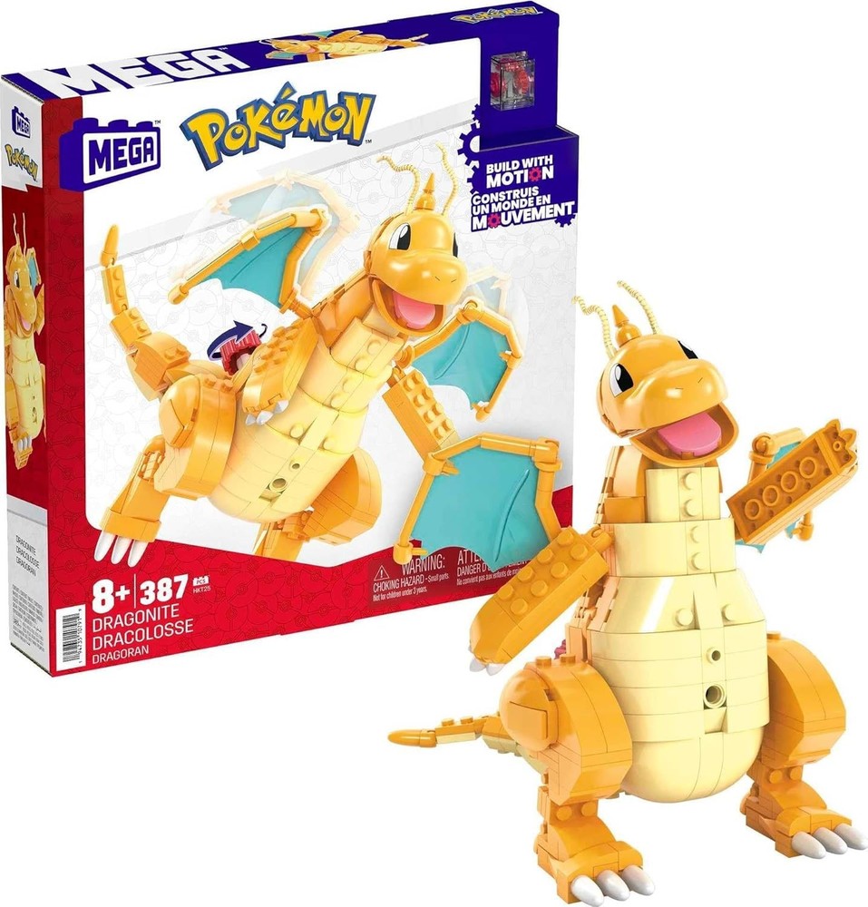 Educational Mega Pokémon Building Set Dragonite with Movement Feature