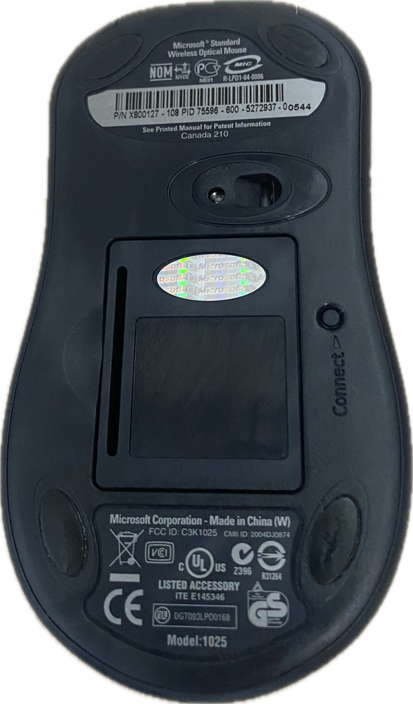 Genuine Original Microsoft Wireless Optical Mouse Model: 1025 NO RECEIVER