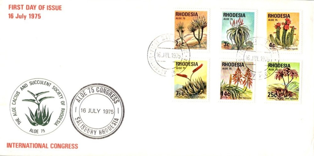 Rhodesia Scott 352-357 Unaddressed.