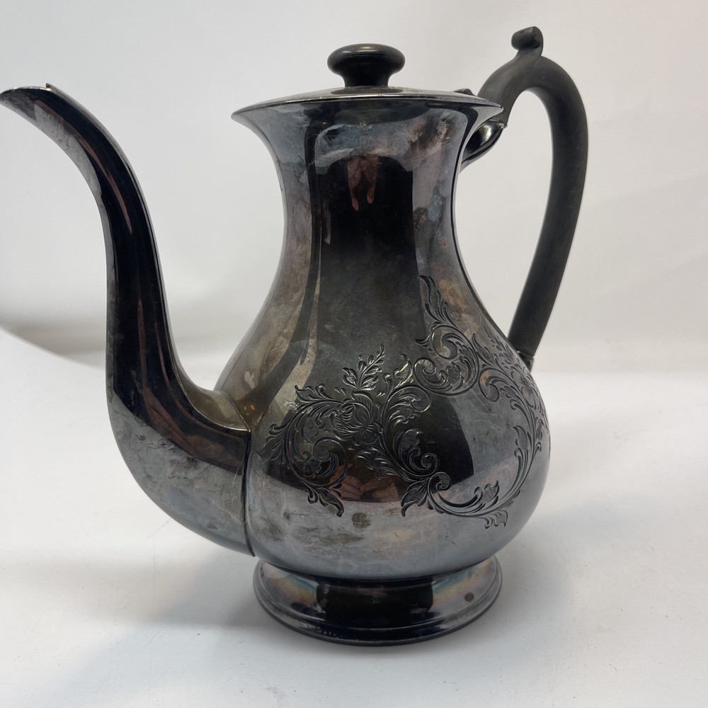 Vintage Harrison Bros Howson Silverplated Alpha Teapot