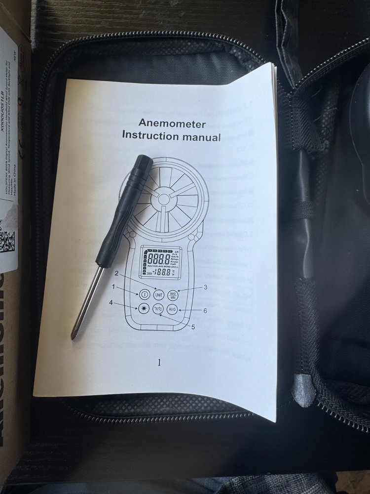 HOLDPEAK 866B Digital Anemometer Handheld Wind Speed Meter