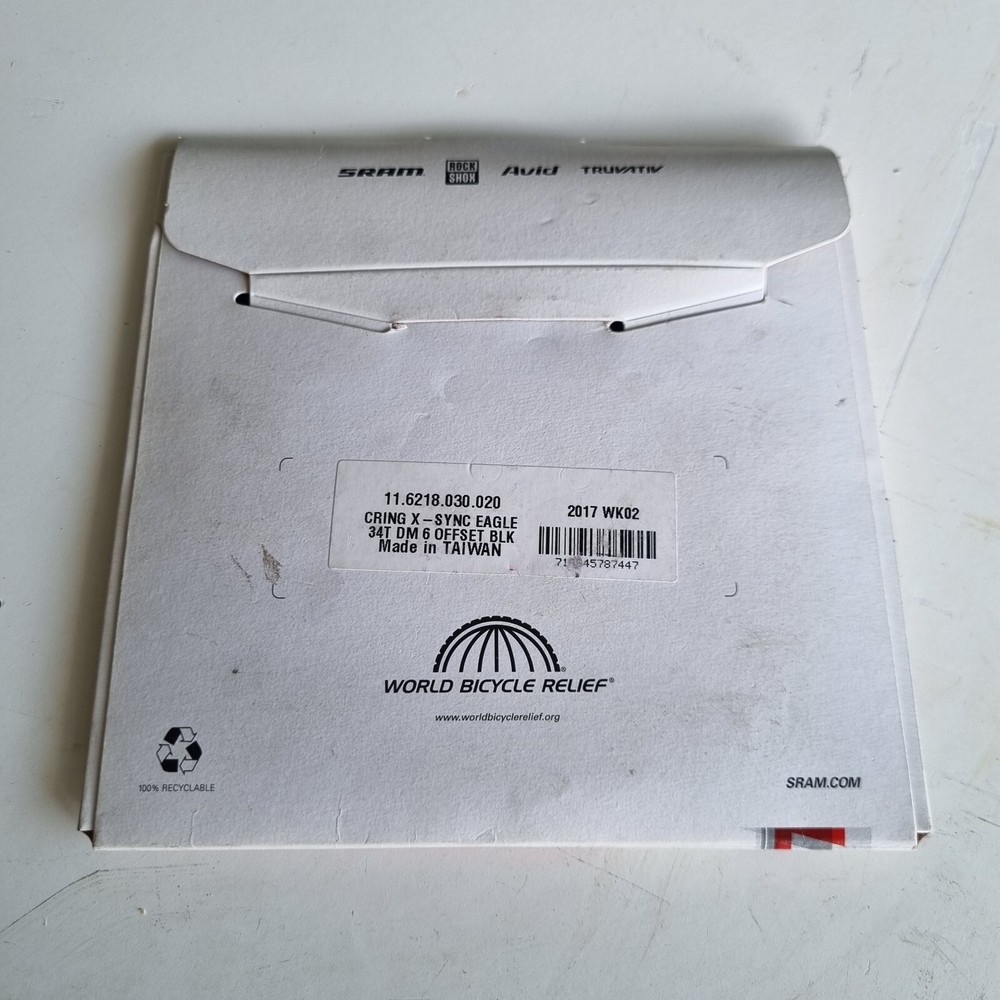 CHAINRING X-SYNC EAGLE 34T DM 6MM OFFSET BLACK