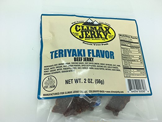 Climax BEST Premium Beef Teriyaky 2 OZ. Beef Jerky - 30 Pack