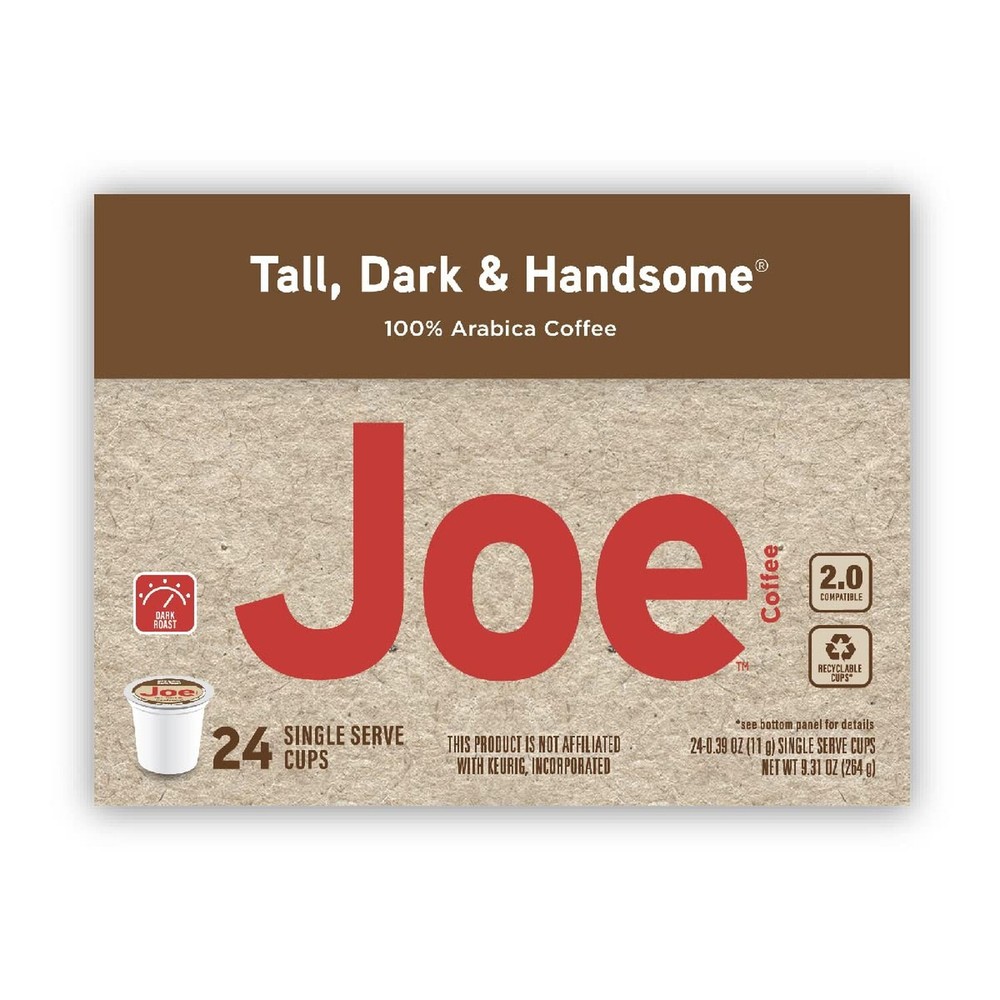JOE KNOWS COFFEE Tall Dark and Handsome Single Serve