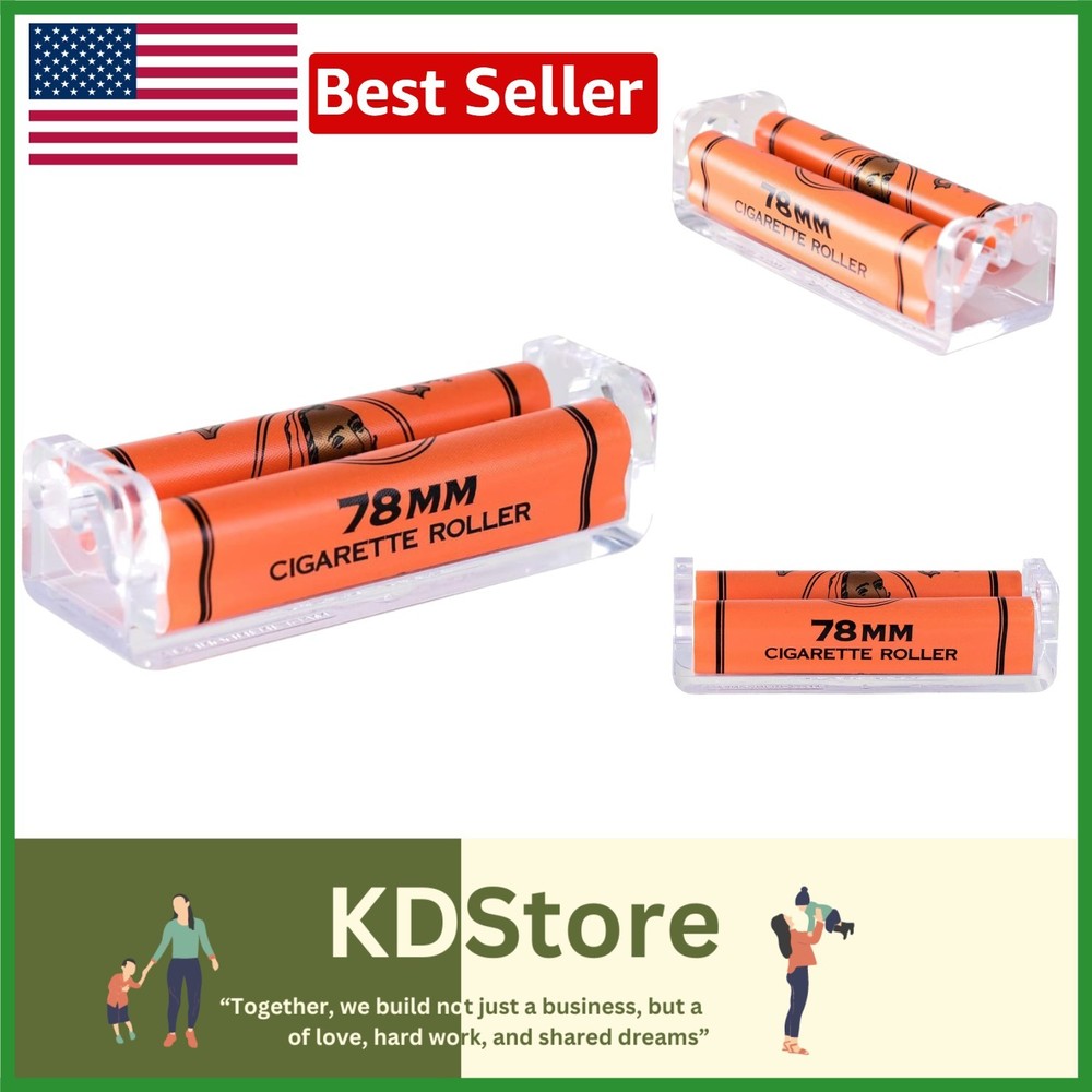 Durable 78mm Cigarette Rolling Device - Effortless Hand-Rolled Perfection