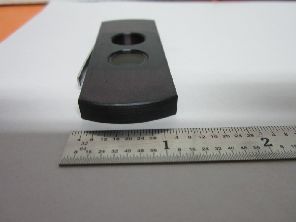 MICROSCOPE PART POLARIZER SLIDE ?? POL OPTICS BIN#B1-R-17