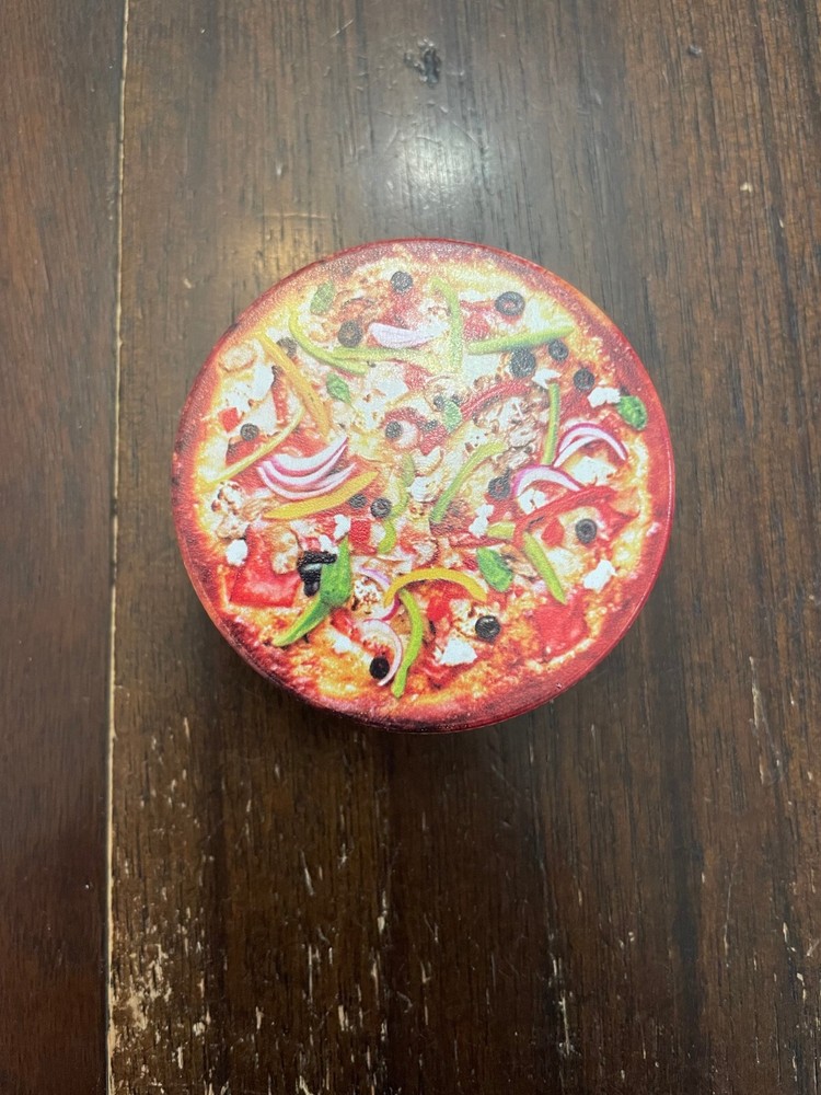 2.5” Premium 2pc Spice Herb Grinder Crusher Supreme Pizza